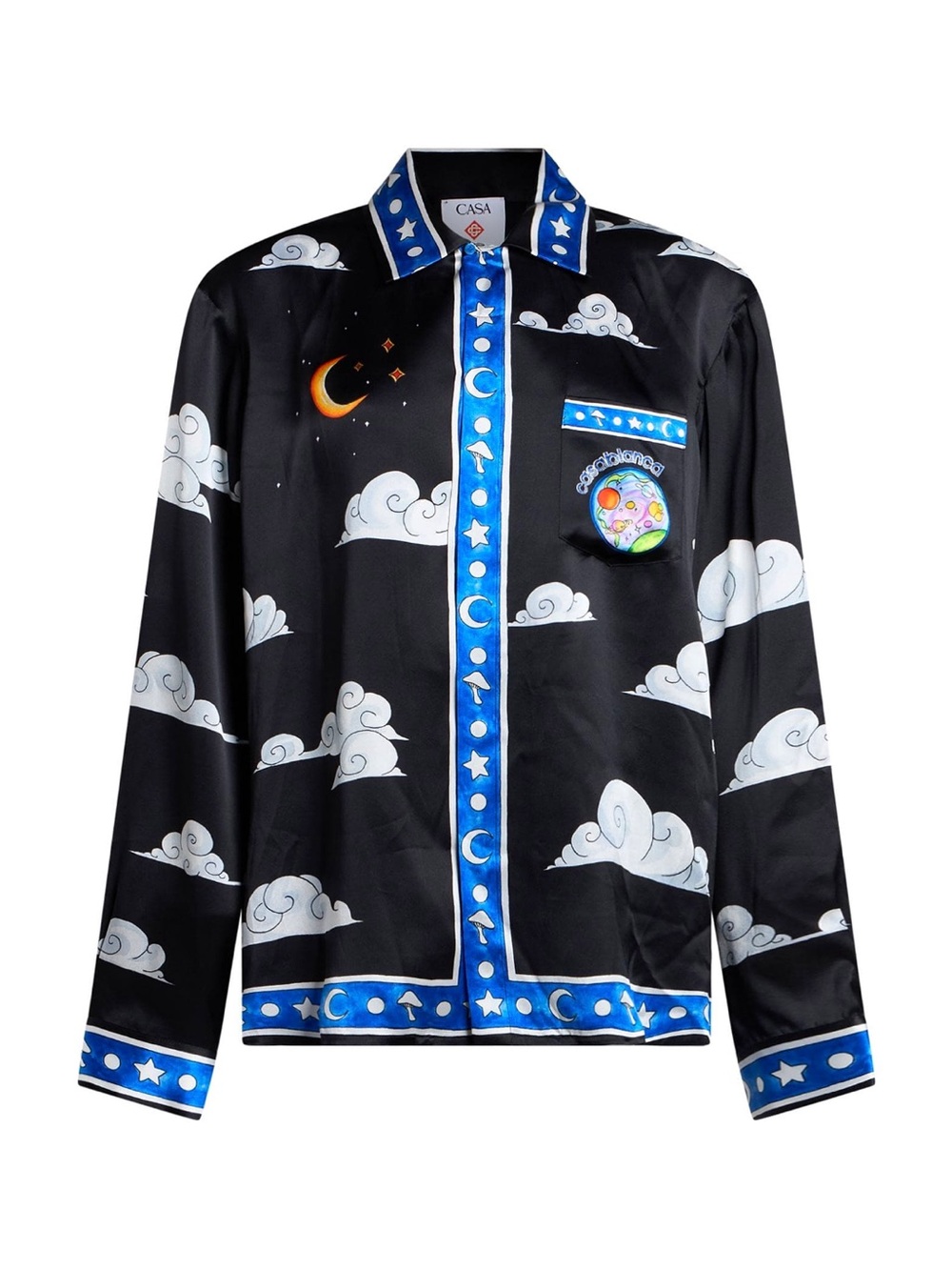 Casablanca The Four Elements  100% Silk Shirt XS ⭐